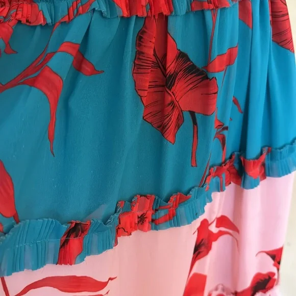 Ted Baker London Floral Dress with Drawstring Tie Waist - Picture 9 of 11